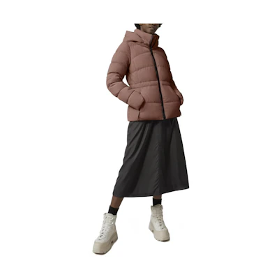 (Women) Canada Goose Solid Color Slim Fit Hooded Down Jacket. 3903W1-139