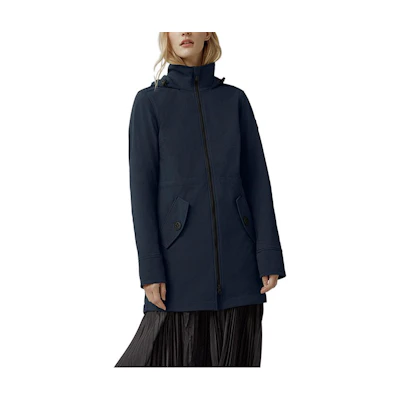 (Women) Canada Goose Solid Color Zip-Up Jacket Ocean Blue 2412L-63