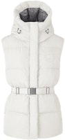 (Women) Canada Goose White Down-Filled Zip-Up Vest 8813W-433 (Women) Canada Goose White Down-Filled Zip-Up Vest 8813W-433