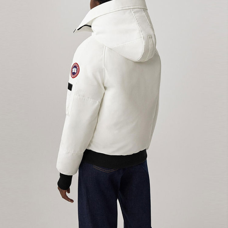 Purchase (Women) Canada Goose  White Short Down Jacket with Red Label, Waterproof & Windproof. 2050W-433