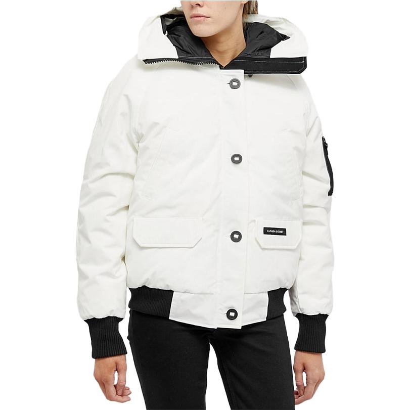 Details for (Women) Canada Goose  White Short Down Jacket with Red Label, Waterproof & Windproof. 2050W-433