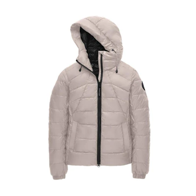 (Women) Canada Goose Abbott Windproof Waterproof Logo Hooded Down Jacket Soft Pink 2220LB-856