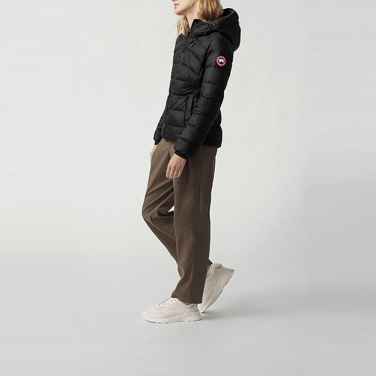 Purchase (W) 加拿大鵝 Abbott 黑色連帽羽絨外套 2220L-61