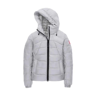 (Women) Canada Goose Abbott Logo Lightweight Down Jacket Silver 2220L-200