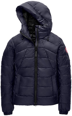 (Women) Canada Goose Abbott Red Patch Navy Blue Hooded Down Jacket 2220L-63 Buy (Women) Canada Goose Abbott Red Patch Navy Blue Hooded Down Jacket 2220L-63