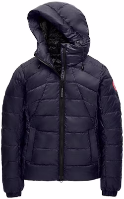 (Women) Canada Goose Abbott Red Patch Navy Blue Hooded Down Jacket 2220L-63 Order (Women) Canada Goose Abbott Red Patch Navy Blue Hooded Down Jacket 2220L-63
