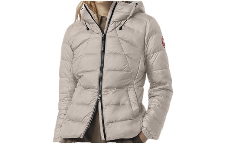 Order (W) カナダグース アボットシリーズ 冬用フード付きダウンジャケット - グレーベージュ 2220L-856