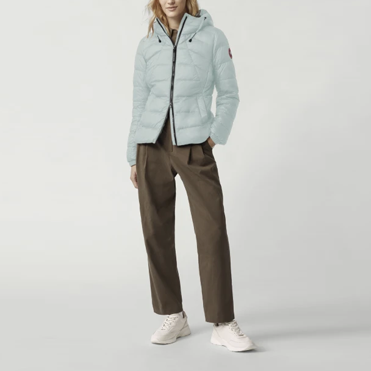 Shop (Women) Canada Goose Abbott SS22 Lightweight Down Jacket  - Pale Green. 2220L-463