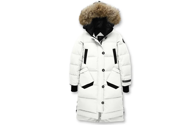 (Women) Canada Goose Aldridge Black Label Parka Winter Jacket Abalakun White 3032LB-433