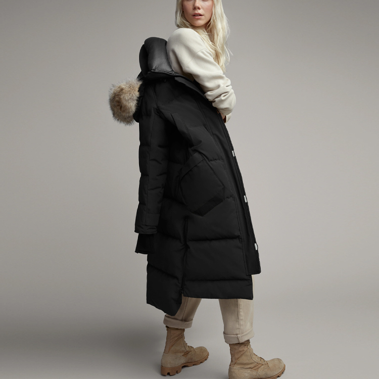 Details for (W) 加拿大鵝 Aldridge 長版黑色羽絨外套 冬季保暖夾克 3032LB-61