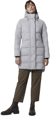 (Women) Canada Goose Alliston Black Label Mid-Length Down Jacket Silver Birch. 5077LB-200 Details for (Women) Canada Goose Alliston Black Label Mid-Length Down Jacket Silver Birch. 5077LB-200