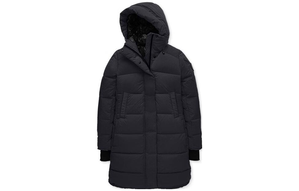 (Women) Canada Goose Alliston FW22 Black Label Reflective Hooded Down Jacket Navy Women 5077LB-67 圖 2