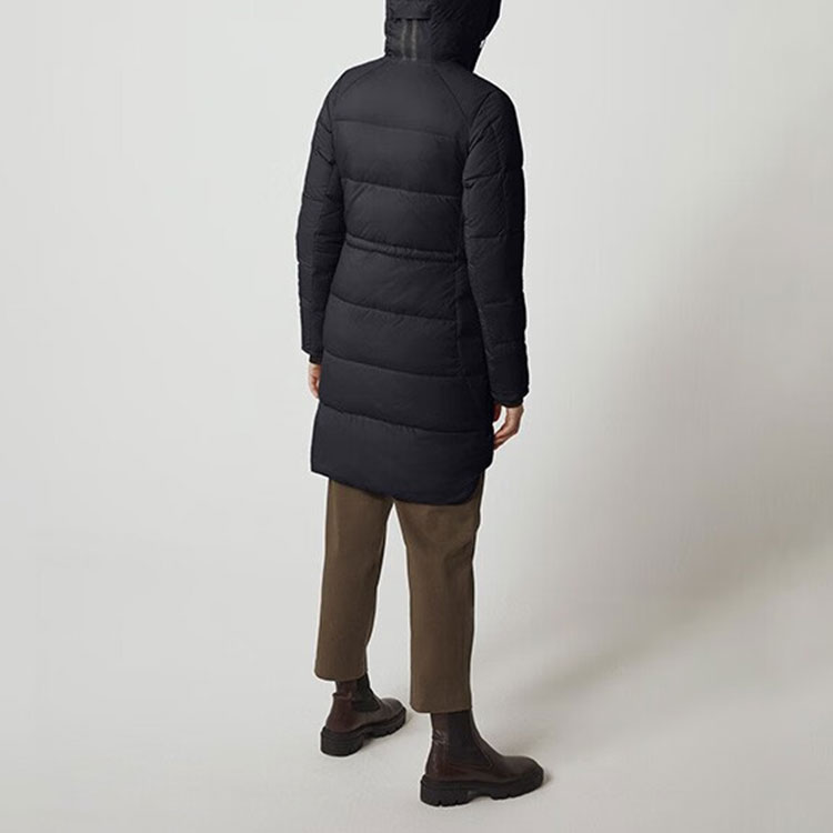 (Women) Canada Goose Alliston FW22 Black Label Reflective Hooded Down Jacket Navy Women 5077LB-67 圖 4