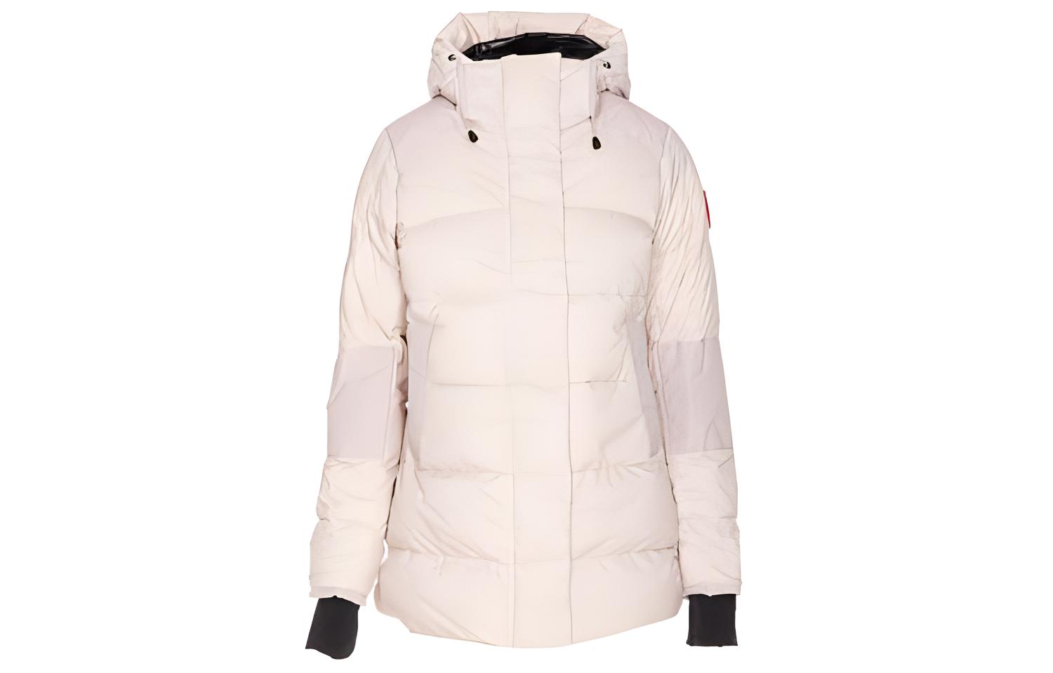 (Women) Canada Goose Alliston Light Pink Long Sleeve Hooded Jacket 5076L-856