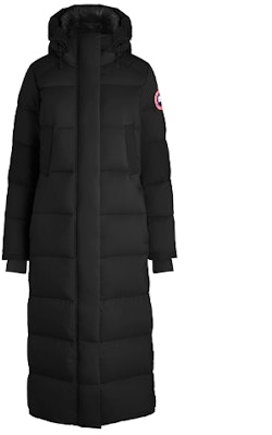 (Women) Canada Goose Alliston Long Parka Red Logo Jacket Black 5088L-61 Order (Women) Canada Goose Alliston Long Parka Red Logo Jacket Black 5088L-61
