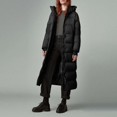 (Women) Canada Goose Alliston Long Parka Red Logo Jacket Black 5088L-61 Shop (Women) Canada Goose Alliston Long Parka Red Logo Jacket Black 5088L-61