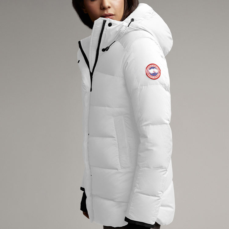 Shop (W) 加拿大鵝 Alliston系列紅色補丁羽絨外套 5076L-433