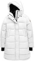 (Women) Canada Goose Alliston White Hooded Down Jacket 5077L-433 (Women) Canada Goose Alliston White Hooded Down Jacket 5077L-433