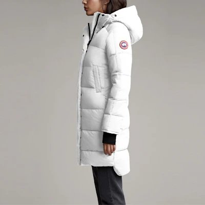 (Women) Canada Goose Alliston White Hooded Down Jacket 5077L-433 Purchase (Women) Canada Goose Alliston White Hooded Down Jacket 5077L-433