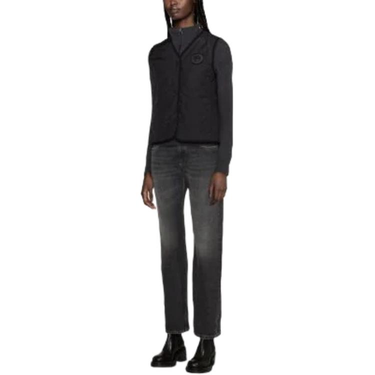 Purchase (W) Canada Goose Annex Liner Rompi Hitam V-Leher Tanpa Lengan. 3598WB-61