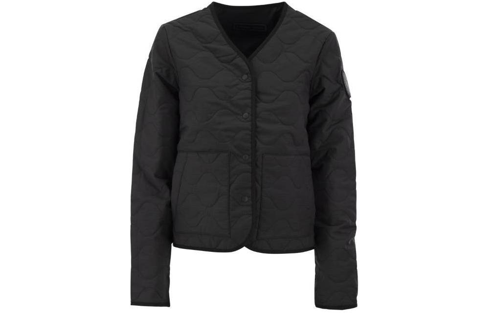 (Women) Canada Goose Annex Liner Black V-Neck Long Sleeve Jacket 3597WB-61