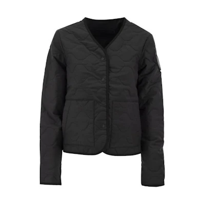 (Women) Canada Goose Annex Liner Black V-Neck Long Sleeve Jacket 3597WB-61