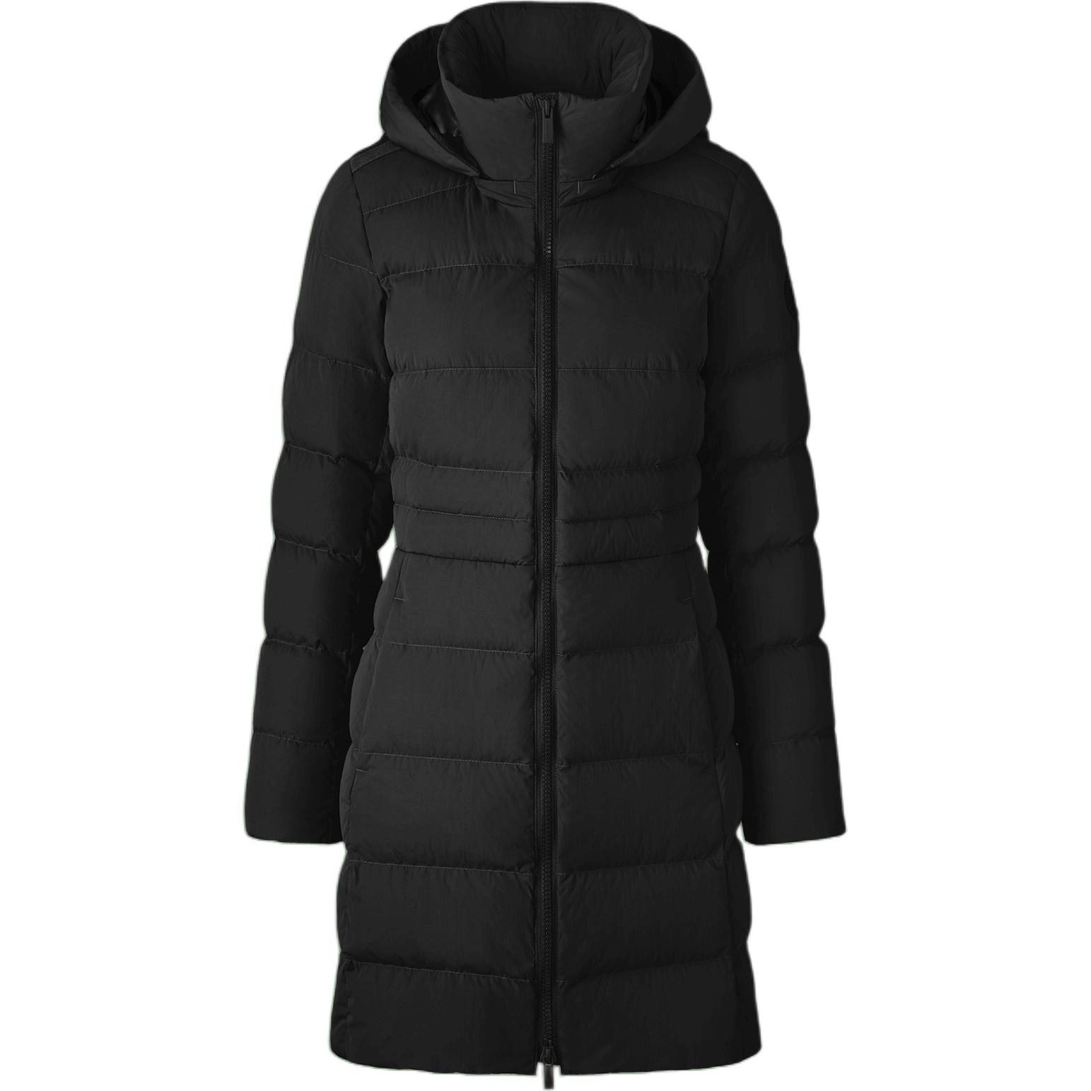 Buy (Women) Canada Goose Aurora  Black Down Hoodie Jacket FW22 3901W-61