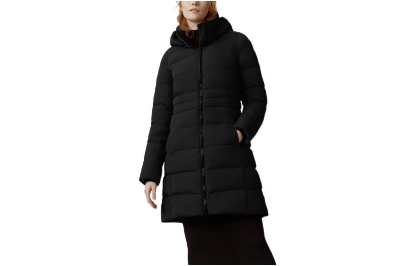 Order (Women) Canada Goose Aurora  Black Down Hoodie Jacket FW22 3901W-61