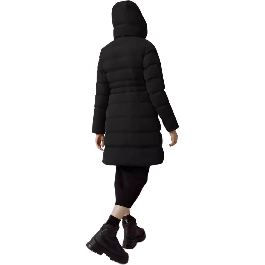 Purchase (Women) Canada Goose Aurora  Black Down Hoodie Jacket FW22 3901W-61