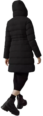 (Women) Canada Goose Aurora Black Down Hoodie Jacket FW22 3901W-61 Purchase (Women) Canada Goose Aurora Black Down Hoodie Jacket FW22 3901W-61