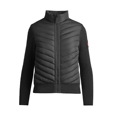 (Women) Canada Goose Black HyBridge Knit Stand Collar Down Jacket 6830L-61