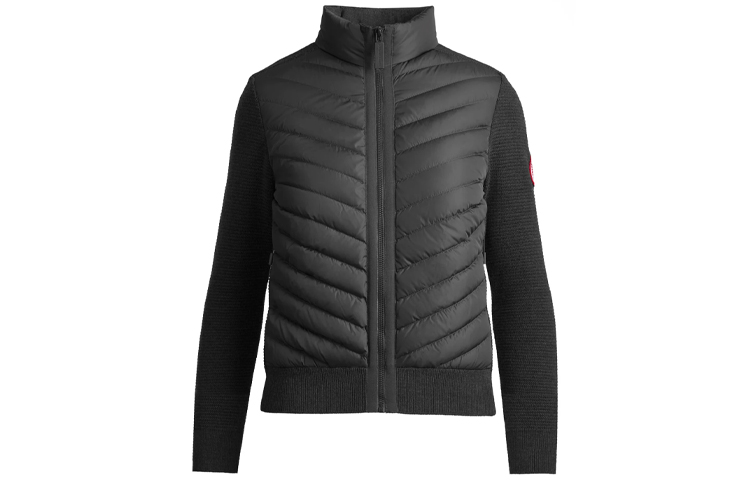 (Women) Canada Goose Black HyBridge Knit Stand Collar Down Jacket 6830L-61 圖 2