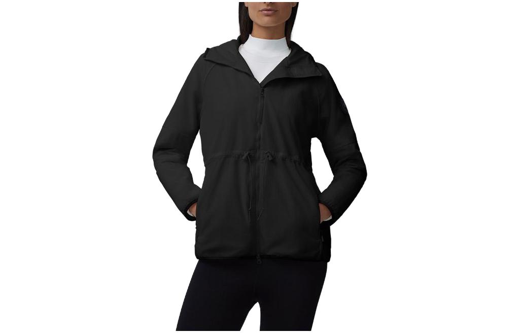 (Women) Canada Goose Black Label  Lightweight Black Jacket with Breathable Mesh. 2438WB-61