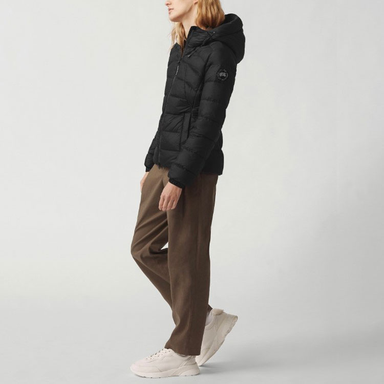 Purchase (Women) Canada Goose Black Label Abbott  Hooded Down Jacket Black 2220LB-61