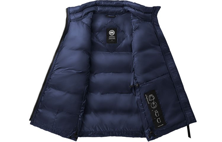 Lookbook (W) 加拿大鹅黑标Cypress海军蓝轻薄羽绒马甲. 2237LB-63