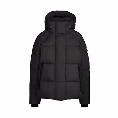 (Women) Canada Goose Black Label Junction Solid Color Hooded Down Jacket Women 2602LB-61