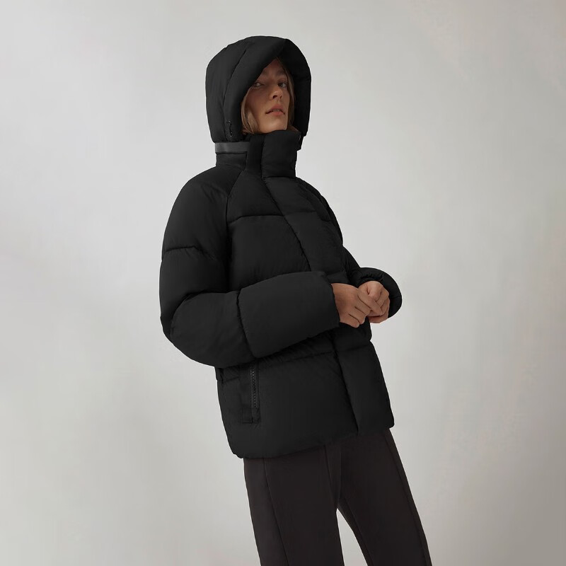 Sizing (W) Canada Goose Black Label 女款連帽純色羽絨外套 2602LB-61