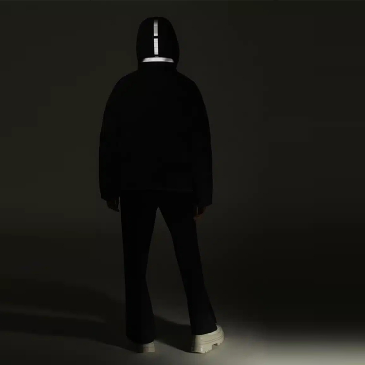 Cheap (W) Canada Goose Black Label 女款連帽純色羽絨外套 2602LB-61