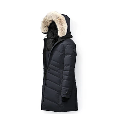 (Women) Canada Goose Black Label Lorette Parka Down Jacket Navy Blue 2090LB-646