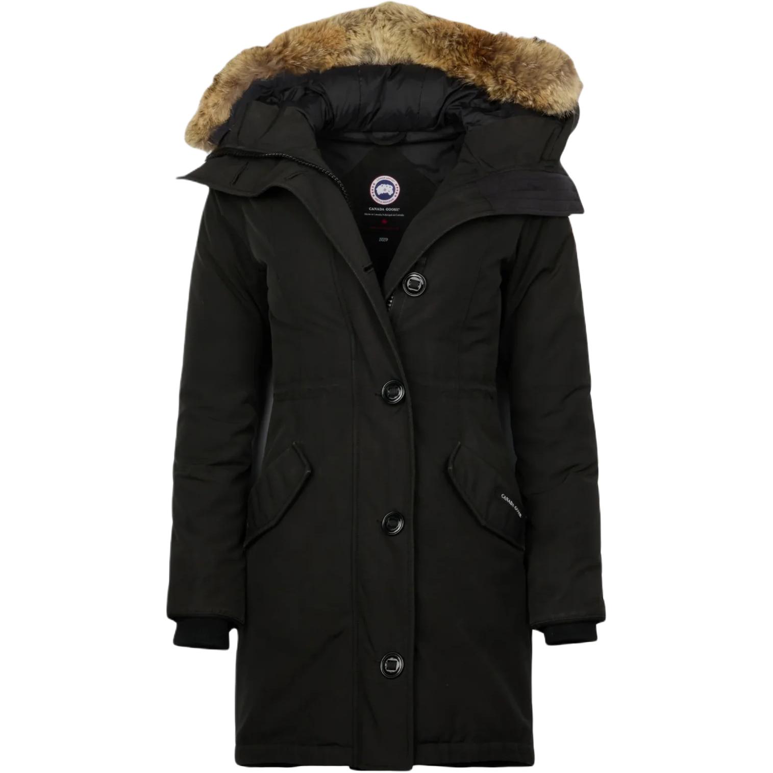 (Women) Canada Goose Black Label Rossclair Waterproof Insulated Parka Womens Black 2580LB-61