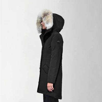 (W) Canada Goose Black Label Rossclair Parka Tahan Air Berinsulasi Wanita Hitam 2580LB-61 Lookbook (W) Canada Goose Black Label Rossclair Parka Tahan Air Berinsulasi Wanita Hitam 2580LB-61