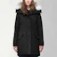 Purchase (W) Canada Goose Black Label Rossclair Parka Tahan Air Berinsulasi Wanita Hitam 2580LB-61