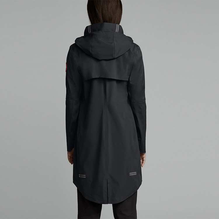 Shop (W) 캐나다구스 블랙 살리다 후드 미드레인지 레인 재킷 5608L-61