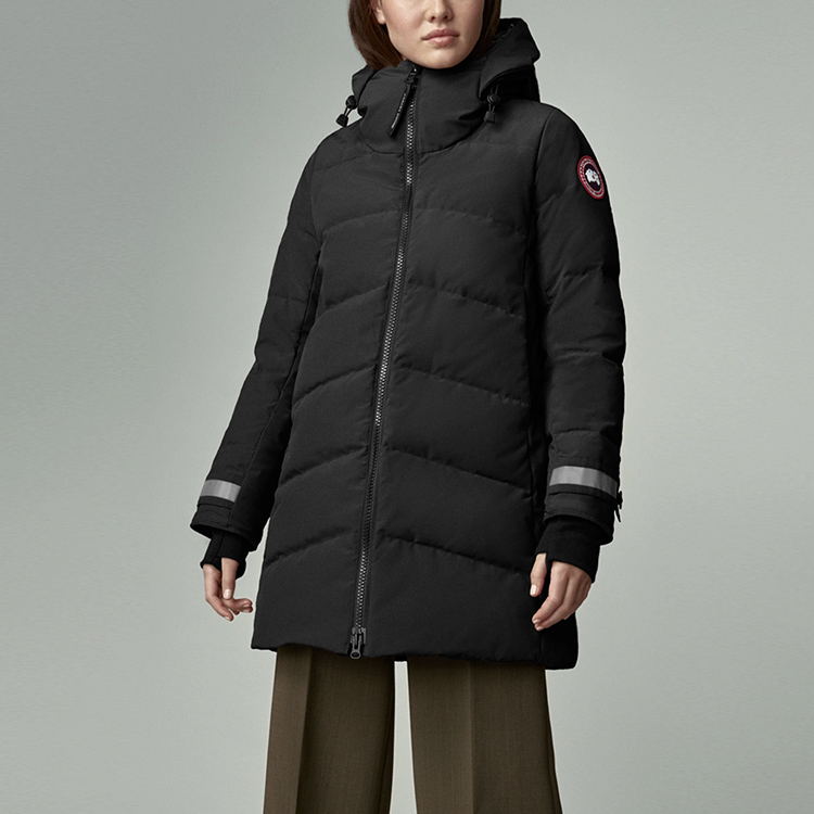 (Women) Canada Goose Black Ski Season Hooded Down Parka Winter Jacket 3832L-61 圖 5