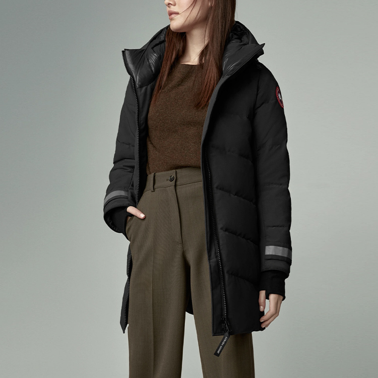 (Women) Canada Goose Black Ski Season Hooded Down Parka Winter Jacket 3832L-61 圖 6