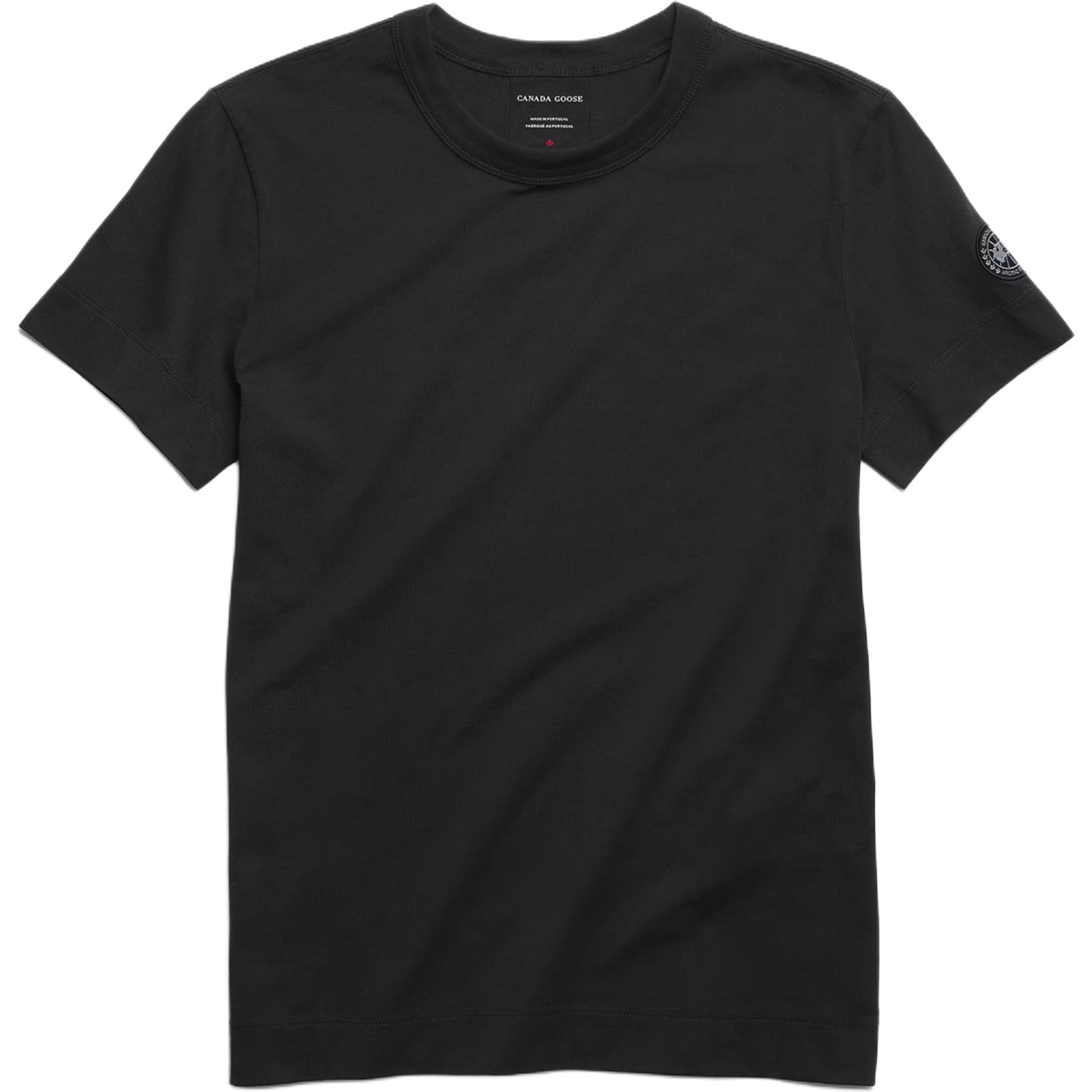 (Women) Canada Goose Broadview  Slim Fit Crew Neck T-Shirt Black 1400WB-61