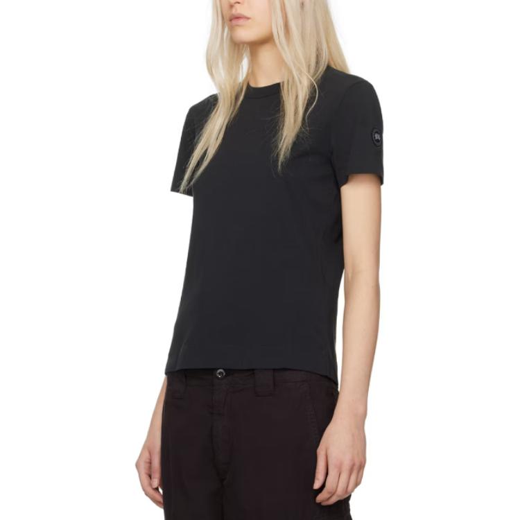 Purchase (Women) Canada Goose Broadview  Slim Fit Crew Neck T-Shirt Black 1400WB-61