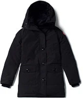 Lookbook (W) 加拿大鵝 Bronte FW22 黑色中長款羽絨外套附毛領帽. 2603JL-61