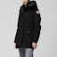 Purchase (Women) Canada Goose Bronte FW22 Black Mid-Length Down Jacket with Fur Hood. 2603JL-61