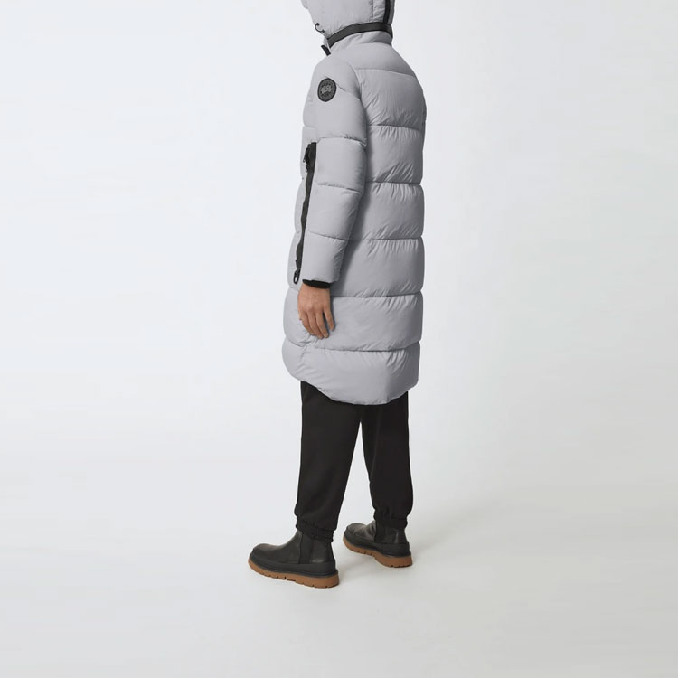 Purchase (Women) Canada Goose Byward Black Label Long Puffer Parka Silver Gray. 2610LB-200